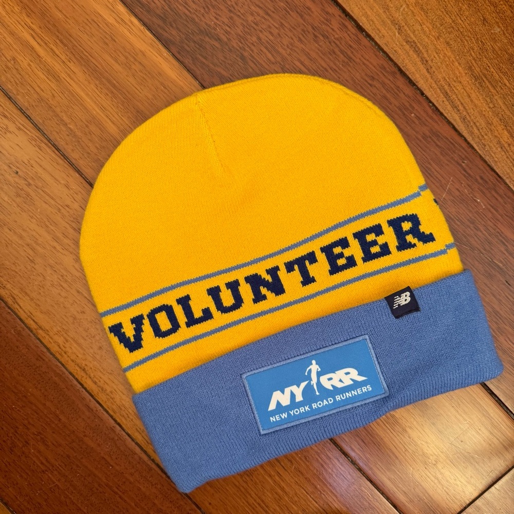 New Balance Volunteer Beanie - Yellow and Blue
